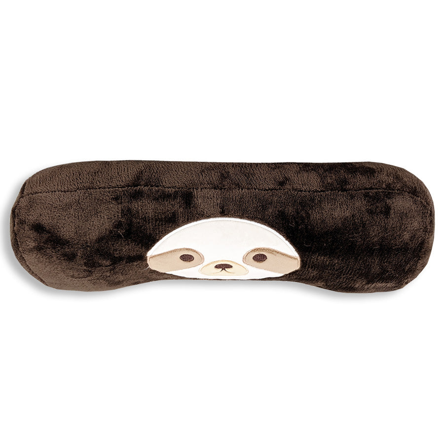 Libby The Sloth - Soft & Squishy Sloth Face Cylindrical Pillow for Couch, Bed & Travel | Cute Animal Plush Pillow for Kids & Adults