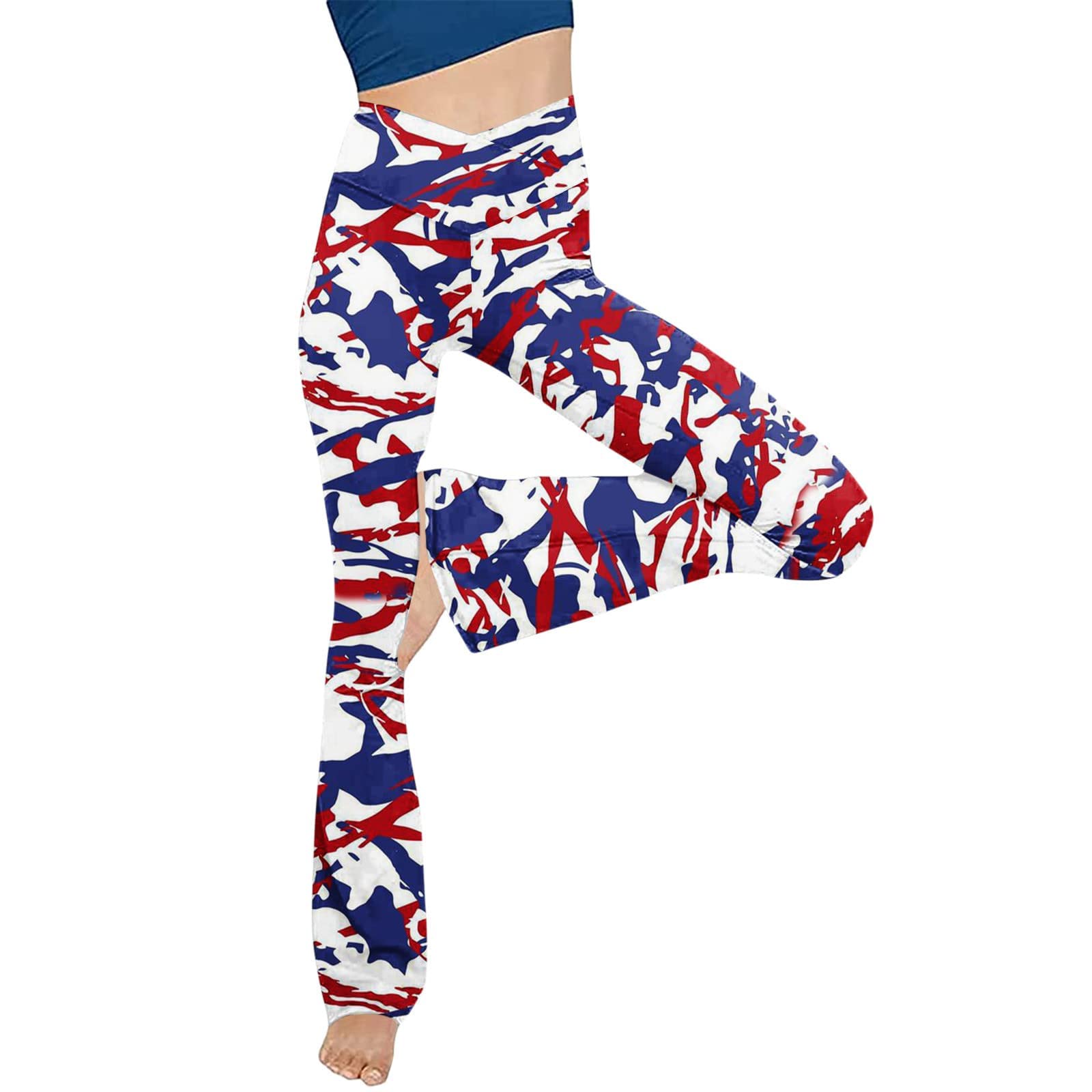 Kuluzego Women's High Waisted Tummy Control Leggings - Sheer Flare Leg Office Pants for Fall & Summer | Perfect for Work, Yoga & Casual Wear