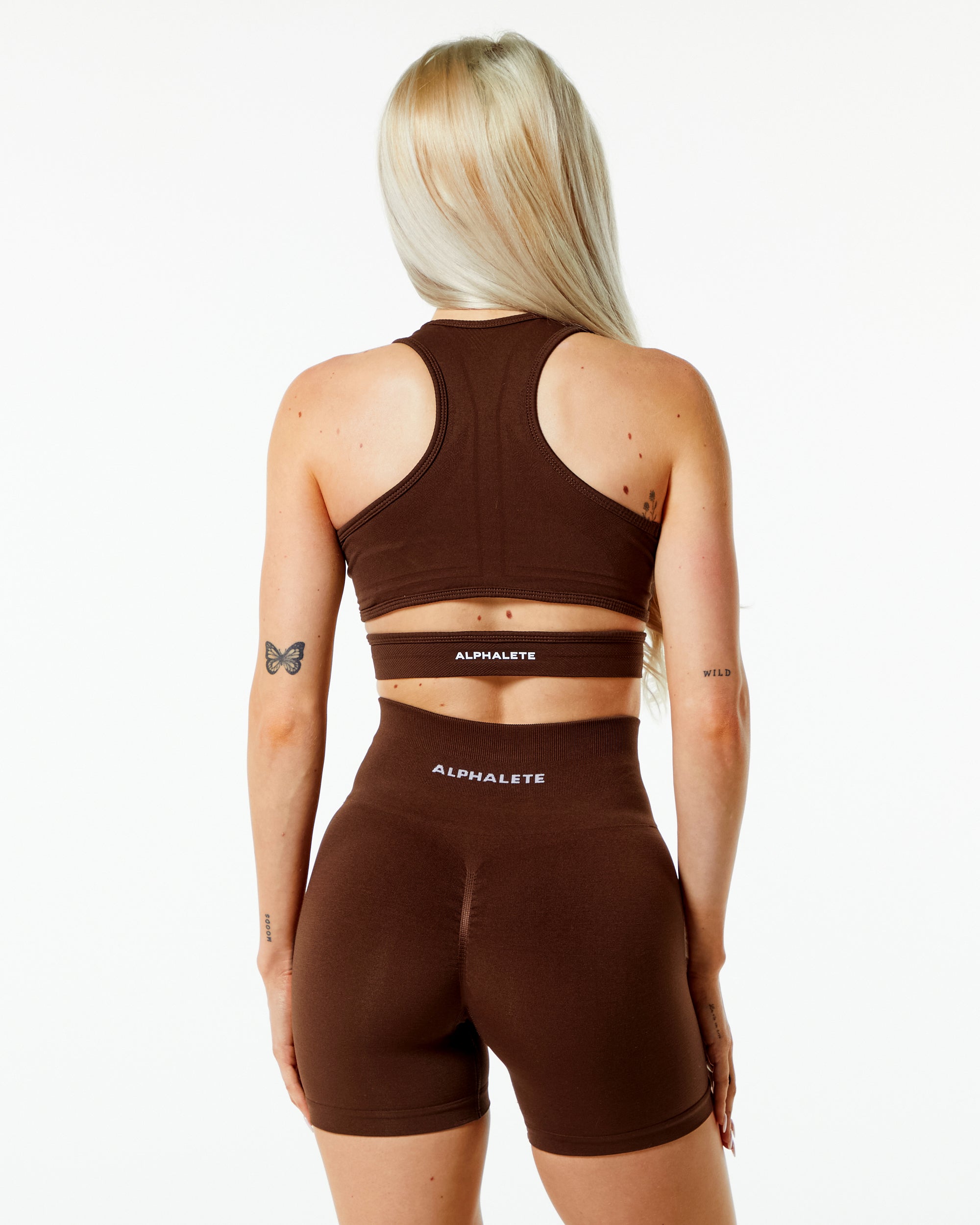 Stratus Bra - Comfortable Wireless Support in Rich Brown for Yoga, Workouts & Everyday Wear