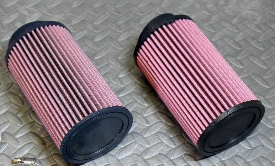 2 Pack High-Performance K&N Style Air Filters for Yamaha Banshee - 26mm STOCK SIZE for Mikuni Carbs Pods - Off-Road ATV & Dirt Bike Racing Accessories