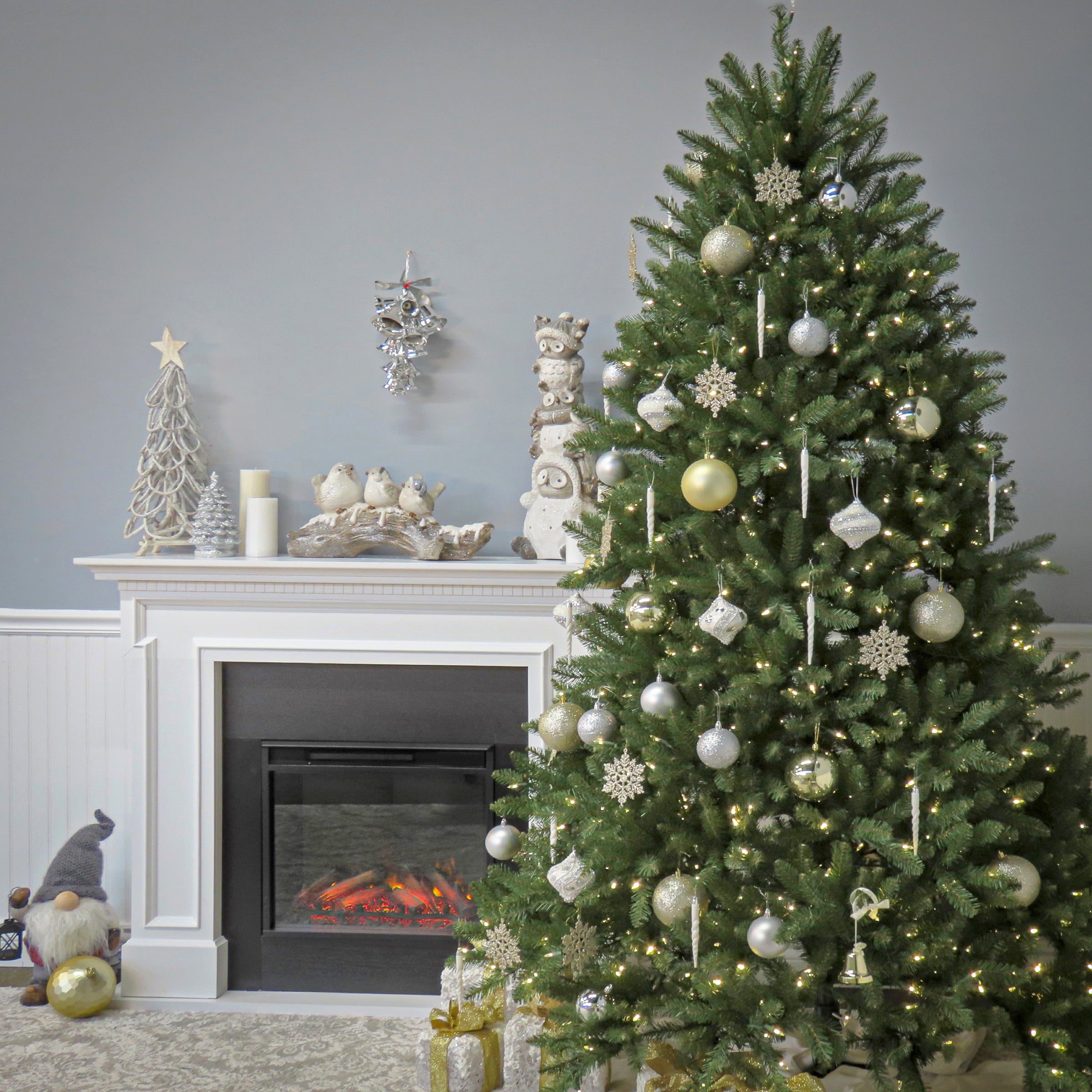 6 ft. Dunhill Fir Christmas Tree - Premium Artificial Holiday Tree for Home & Office Decor - Perfect for Living Room, Party, and Festive Celebrations