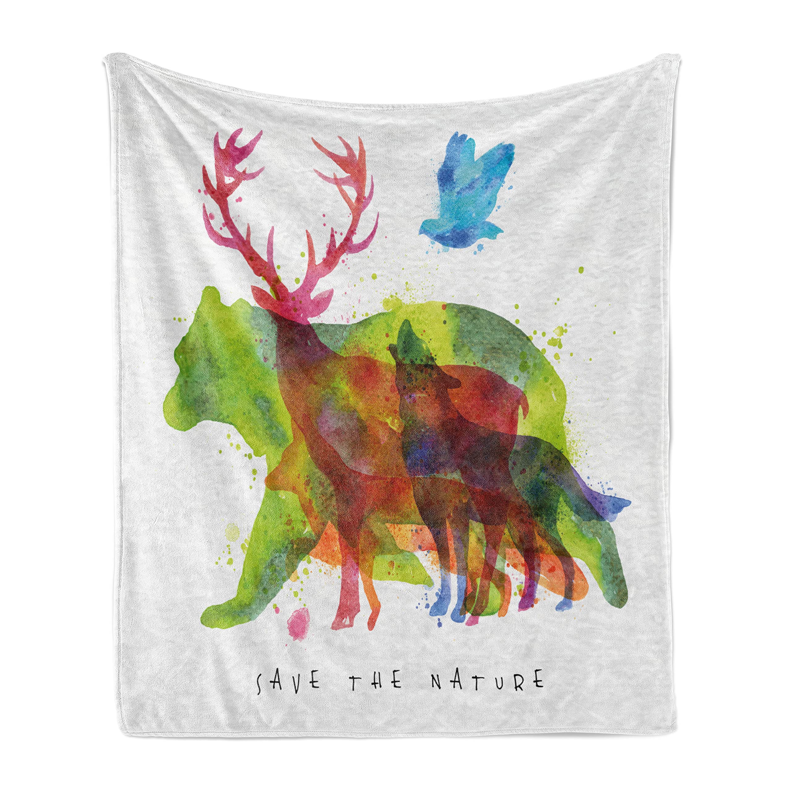 Ambesonne Flannel Fleece Throw Blanket - 70