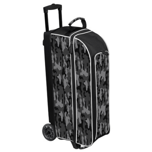 ELITE Basic Triple Roller Bowling Bag - Grey Camo Design for Men & Women | Perfect for League Play, Tournaments & Travel