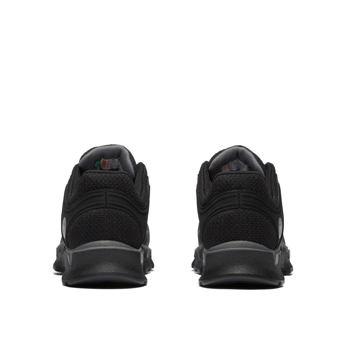 Powertrain Sport Alloy Toe Work Shoes for Men - Black/Grey Safety Sneakers - Lightweight & Comfortable for Construction, Warehouse & Industrial Work
