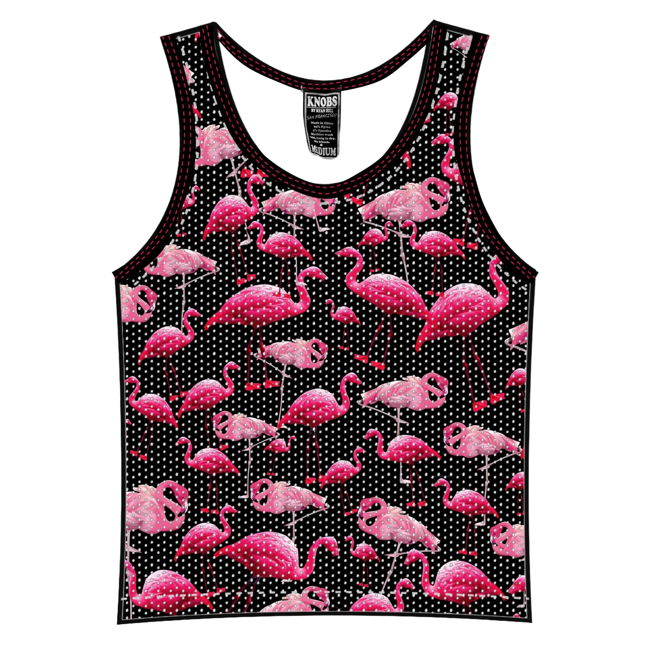 Flamingo Print Mesh Tank Top for Women - Stylish & Comfortable Summer Blouse - Perfect for Beach, Pool, and Casual Outings
