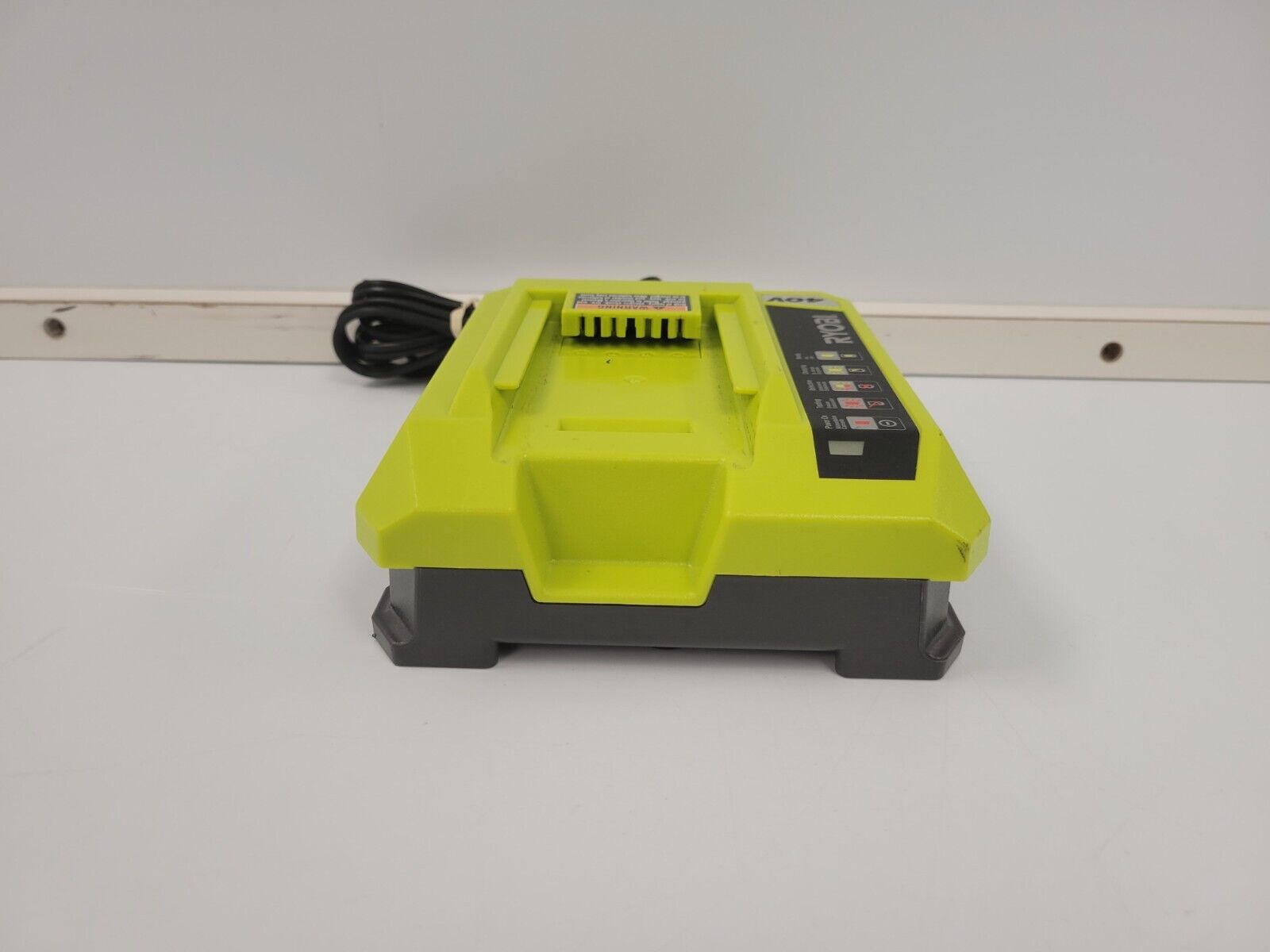 Ryobi OP401 18V Lithium-Ion Battery Charger for One+ Power Tools - Fast Charging for Drills, Saws & Outdoor Equipment
