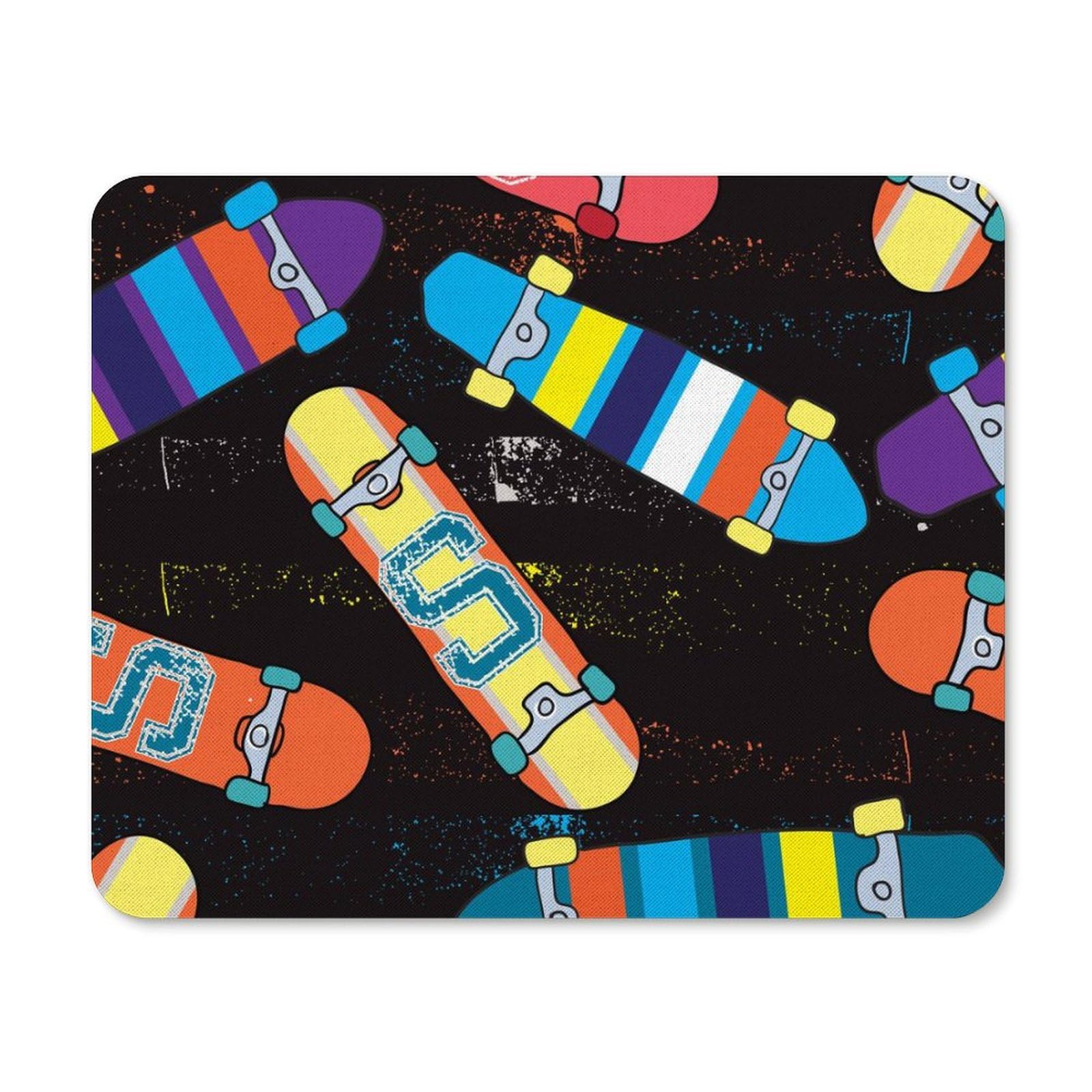 Durable Non-Slip Waterproof Gaming Mouse Pad - 20x25cm Skateboard Design Office & Home Computer Accessory for PC, Laptop, Work & Gaming Setup