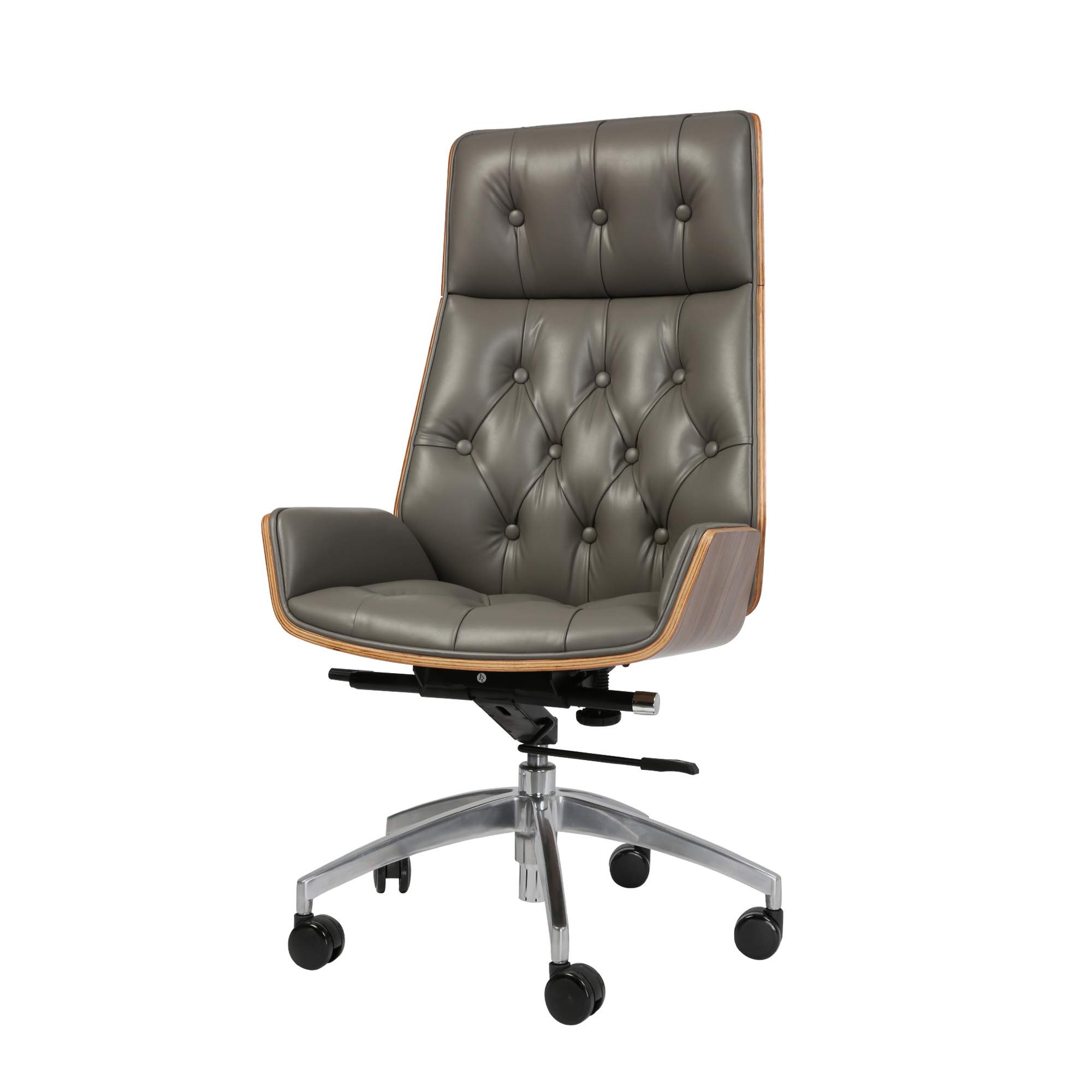 Ergonomic Office Chair with PU Leather, Adjustable Height & High Back Support - Rolling Swivel Computer Desk Chair for Home & Executive Workspaces - Perfect for Long Hours of Work, Gaming, and Remote Office Use