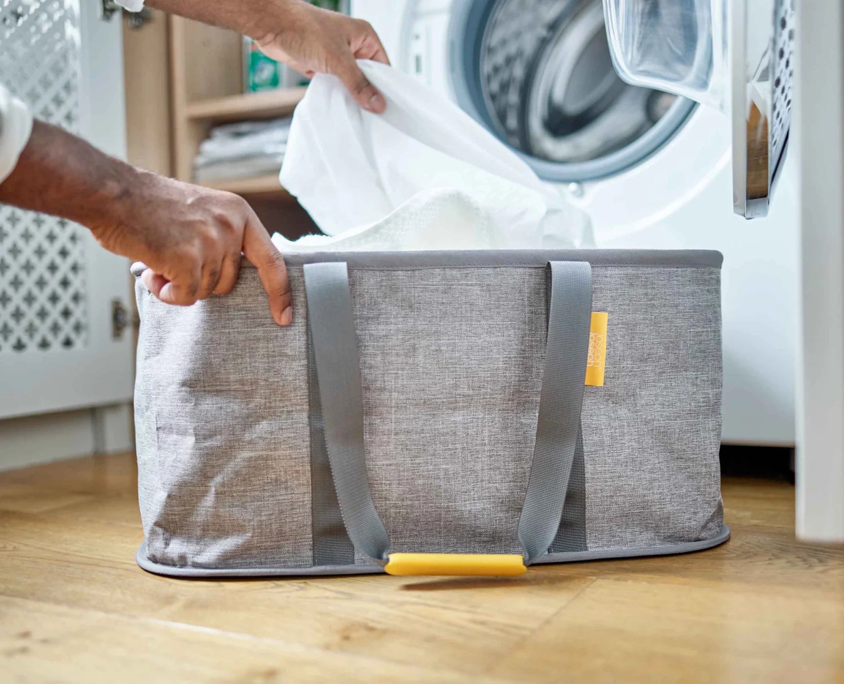 Hold All™ Collapsible 35L Laundry Basket - Foldable Storage Hamper with Handles for Clothes Organization - Perfect for Home, Dorm, Laundry Room & Travel