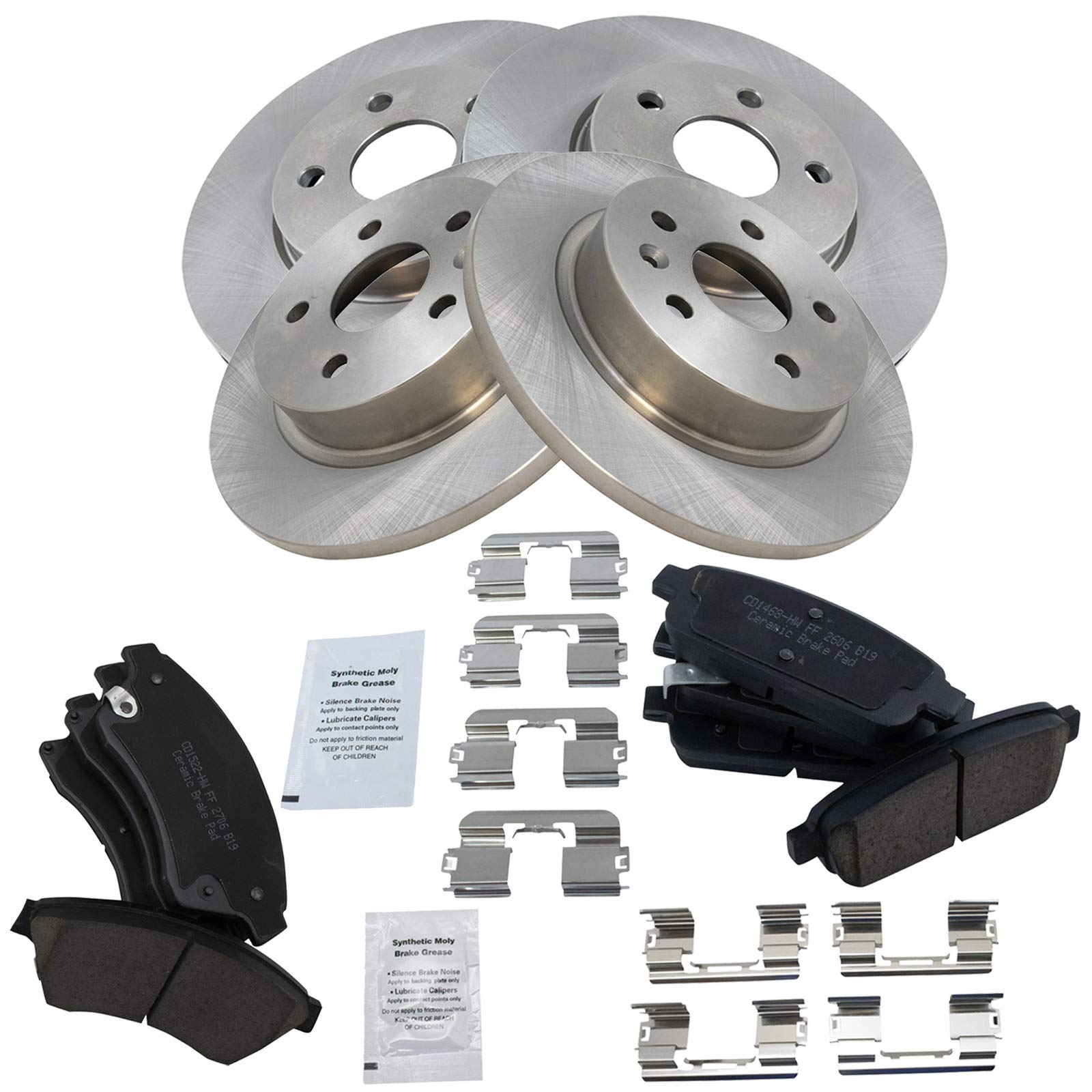 Premium Front & Rear Posi Ceramic Disc Brake Pad & Rotor Kit for Chevy Sonic & Cruze - High-Performance Braking for City Driving & Highway Safety