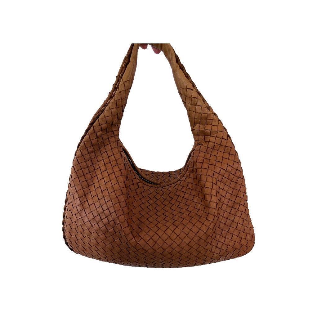 Bottega Veneta Intrecciato Small Veneta Hobo Bag - Luxury Leather Shoulder Bag for Women | Perfect for Work, Travel & Everyday Use