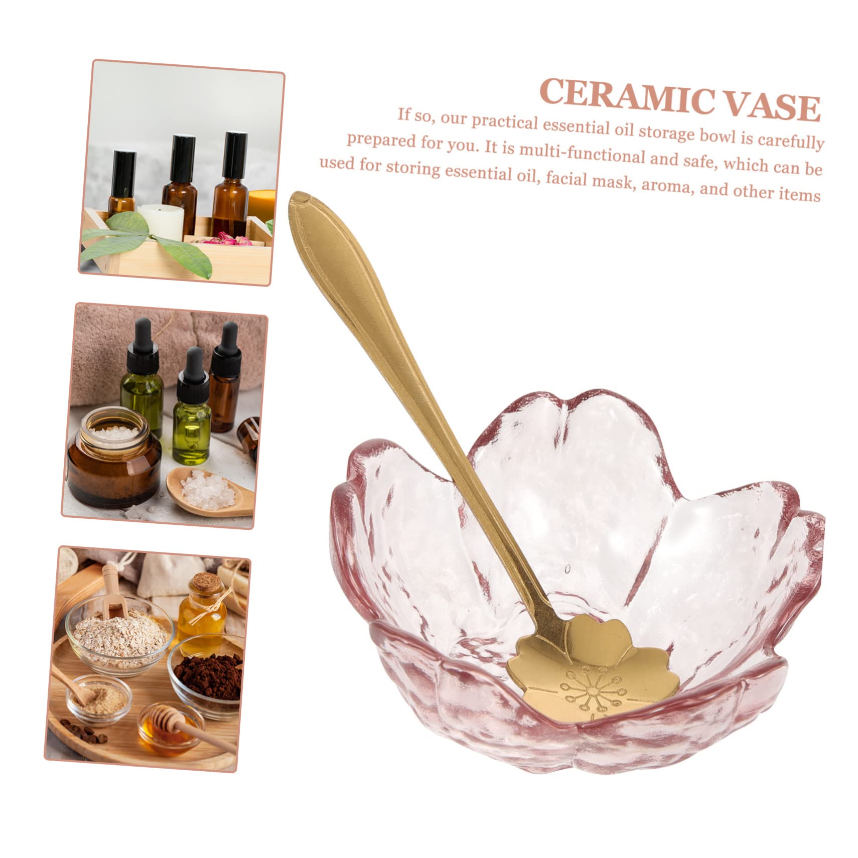 2 Sets Clear Pink Metal Massage Oil Bowls for Salon & Spa - Facial Mask Mixing Bowl, Fragrance Kit, Care Food, Sauce Dish - Perfect for Estheticians, Facial Treatments & Appetizer Plates