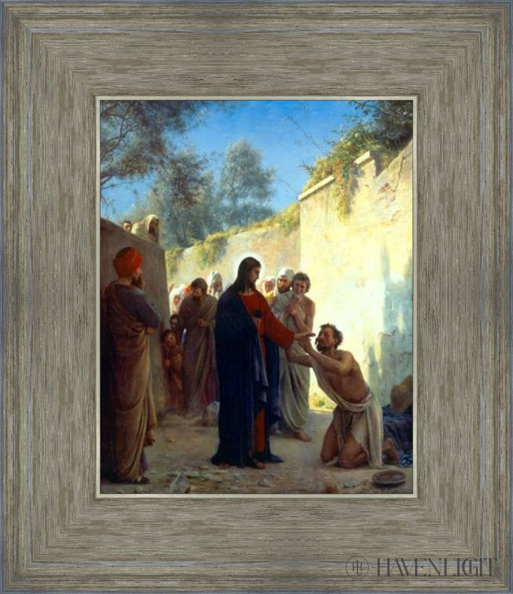 Christ Healing The Blind Man by Carl Bloch - Religious Wall Art, Christian Home Decor, Church & Office Inspiration