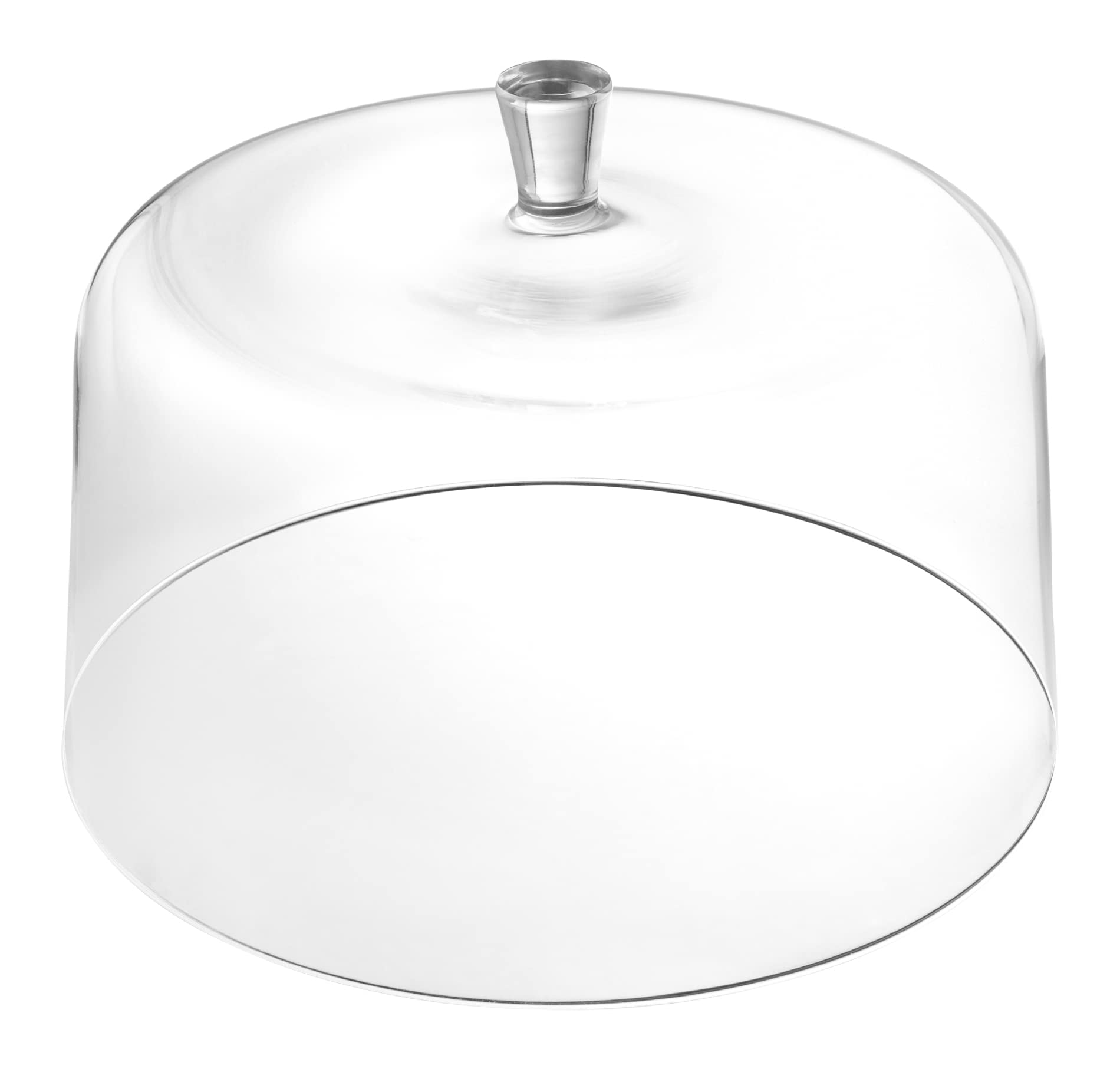 Barski European Quality Glass Extra Large Clear Cake Dome 11.5