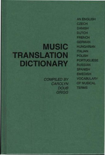 Music Translation Dictionary: English to 12 Languages (Czech, Danish, Dutch, French, German, Hungarian, Italian, Polish, Portuguese, Russian, Spanish, Swedish) - Musical Terms Vocabulary by Carolyn Doub Grigg | Perfect for Music Students, Translators & International Performers