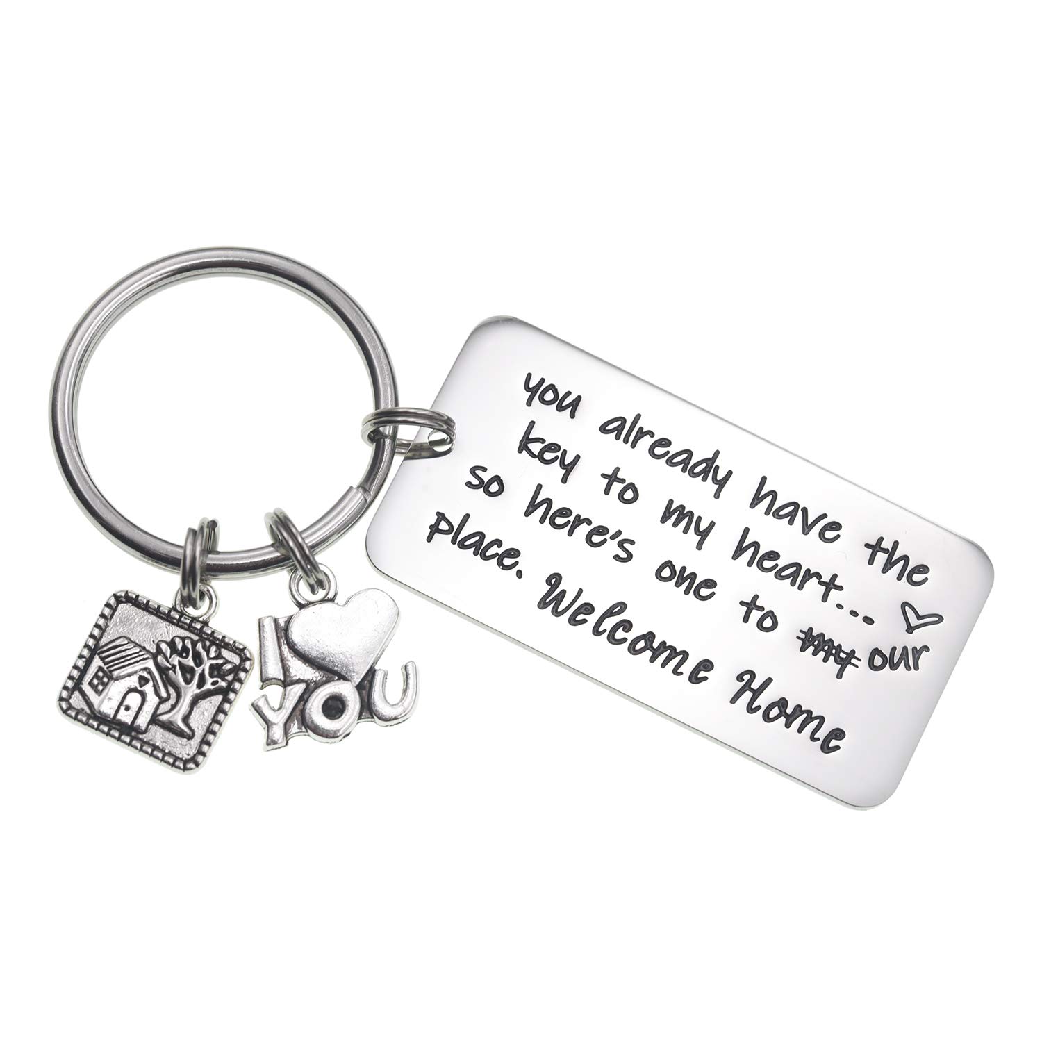 2023 Best Housewarming Gifts for New Homeowners - Elegant House Keychain Set - Perfect for Housewarming Parties, New Home Gifts & Welcome Presents - Ideal for Couples, Friends & Family Moving into New Homes