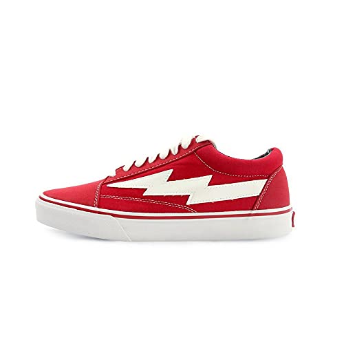 Revenge X Storm Red Canvas Sneakers - Vintage Old School Style for Men & Women | Perfect for Streetwear, Casual Outfits & Skateboarding