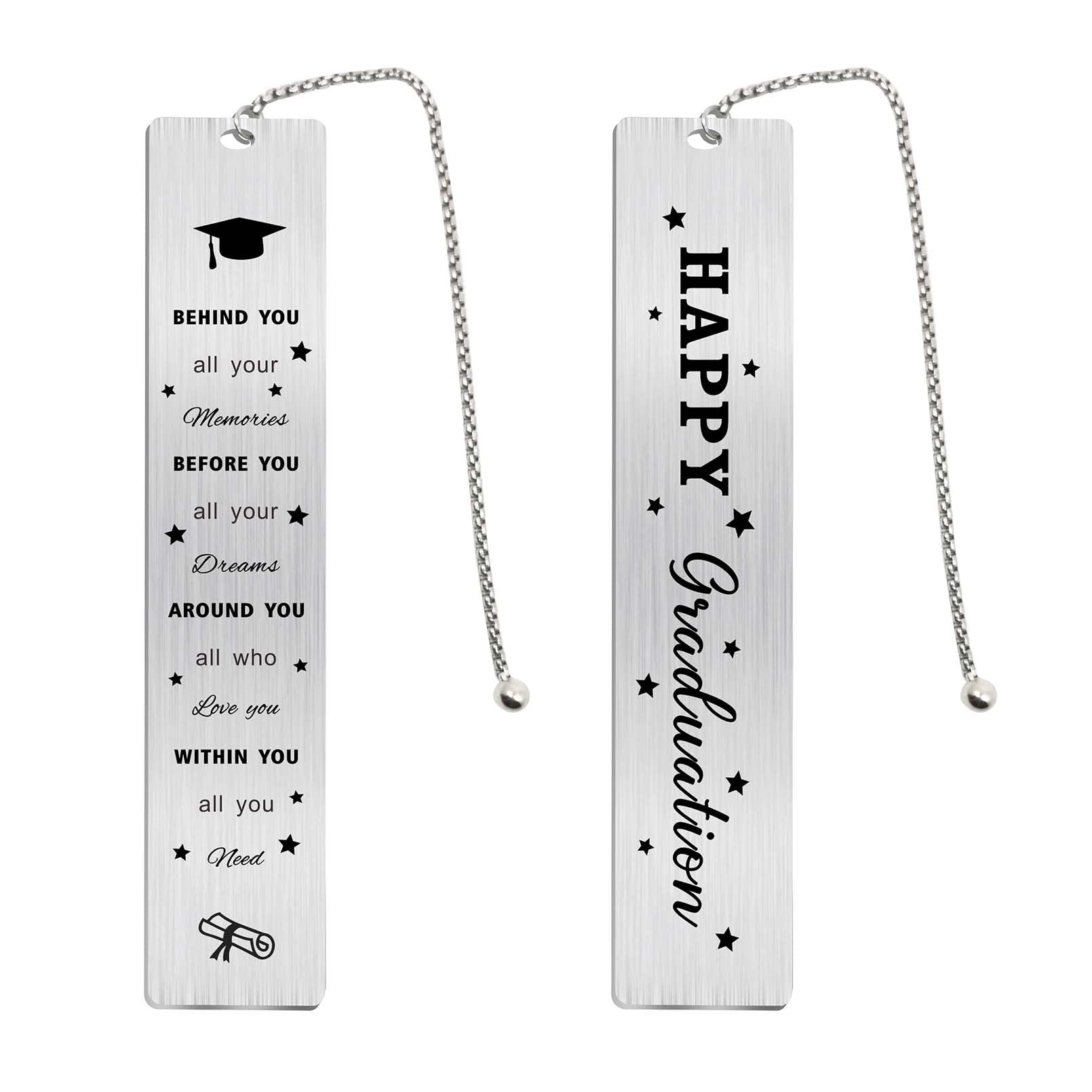 Personalized Graduation Gifts Bookmark for Her & Him 2025 - Thoughtful College & High School Graduation Present for Girls & Boys - Perfect Nurse Graduate Gift from Teacher - Ideal for Yearbooks, Bible Study & Reading Enthusiasts