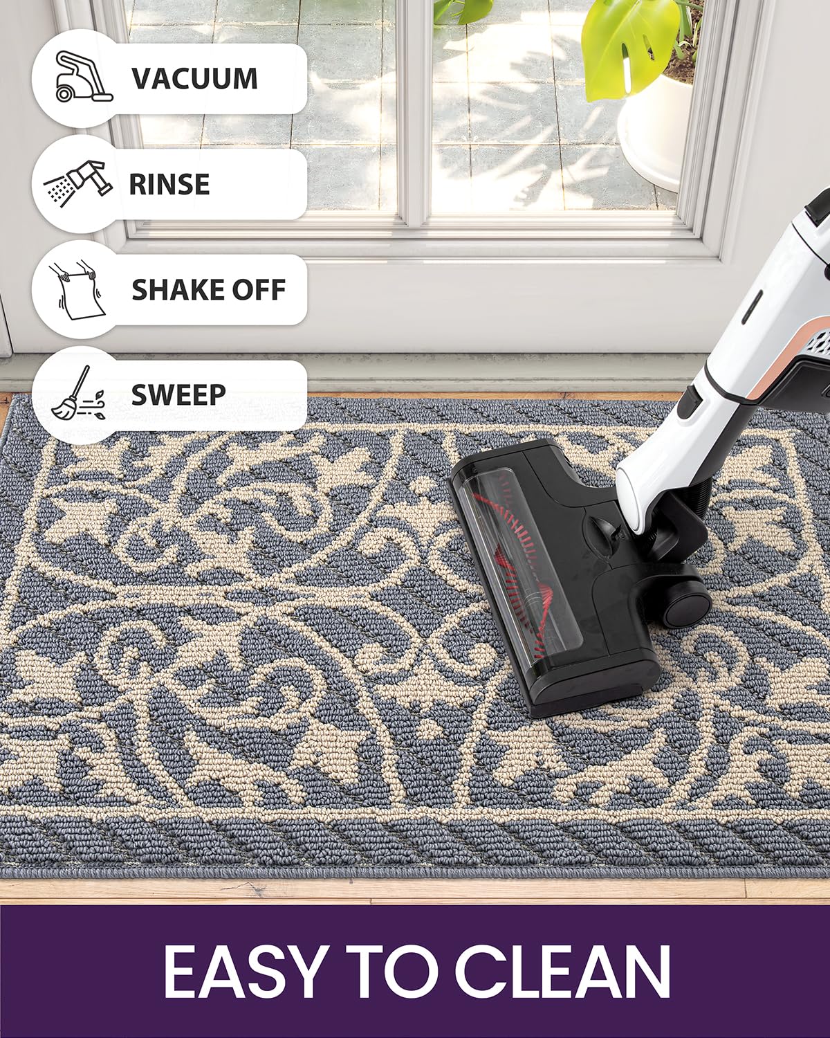 DEXI Non-Slip Washable Front Door Mat 31.5