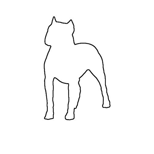 EW Designs Pitbull Sticker Decal - Durable Vinyl Dog Car Sticker for Trucks, Cars & Windows - 5 Inch Waterproof Bumper Decal - Perfect for Pet Lovers, Vehicle Customization & Personal Expression