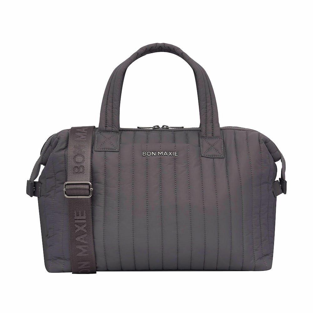 Large Puffy Pillow Crossbody Bag - Soft & Stylish Shoulder Purse for Women, Trendy Quilted Handbag in Charcoal - Perfect for Daily Use, Travel & Shopping