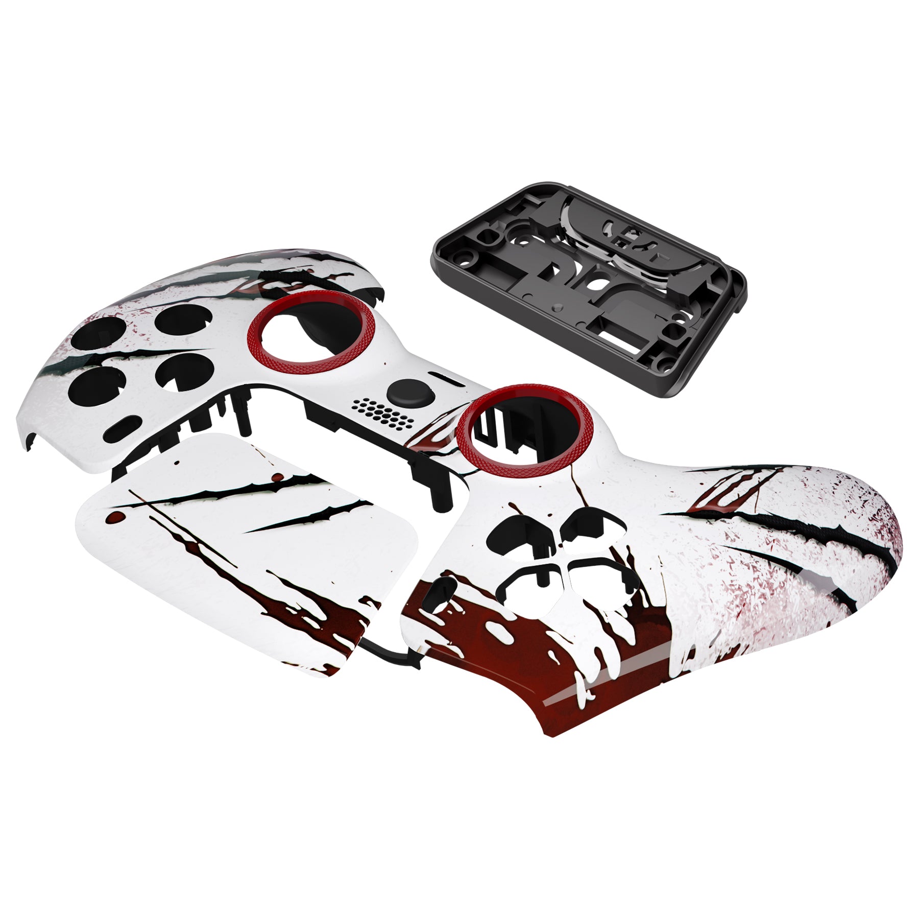eXtremeRate LUNA Redesigned Front Shell with Touchpad for PS5 Controller BDM 010/020/030/040/050 - Wild Attack Gaming Skin (GHPFT007) - Perfect for PS5 Controller Customization & Competitive Gaming
