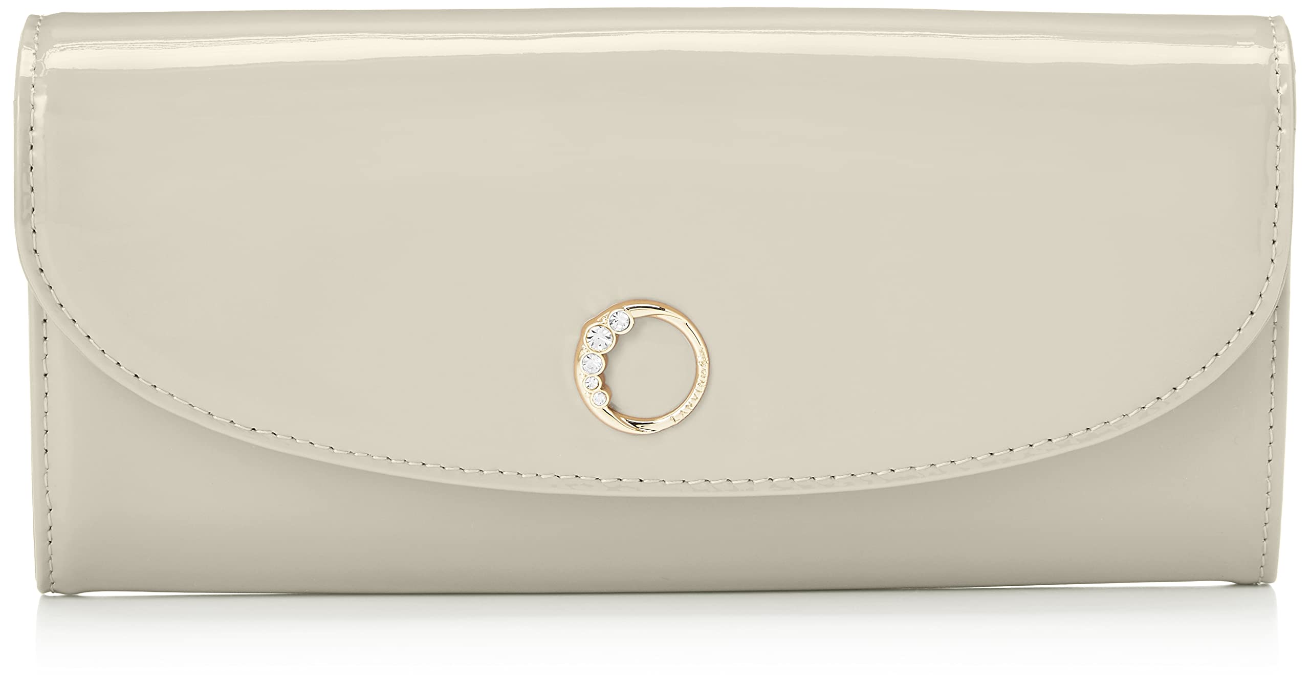 LANVIN en Bleu Women's Revour Garson Long Wallet - Elegant Leather Bifold Wallet for Women with Multiple Card Slots & ID Window - Perfect for Everyday Use, Business & Travel