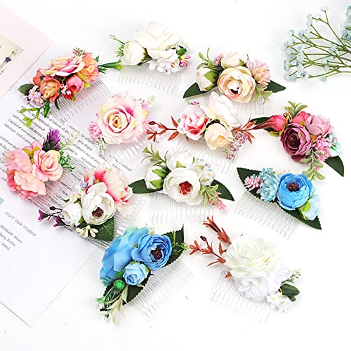 Beautiful Flower Hair Clips for Women - Large Cute Simulation Bangs Hair Accessories for Girls - Perfect for Weddings, Parties, and Everyday Styling
