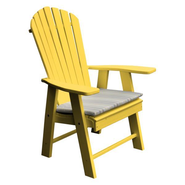 Premium Poly Upright Adirondack Chair - Durable Outdoor Patio Furniture with Weather-Resistant Design - Perfect for Backyard, Garden, Poolside & Beach Relaxation