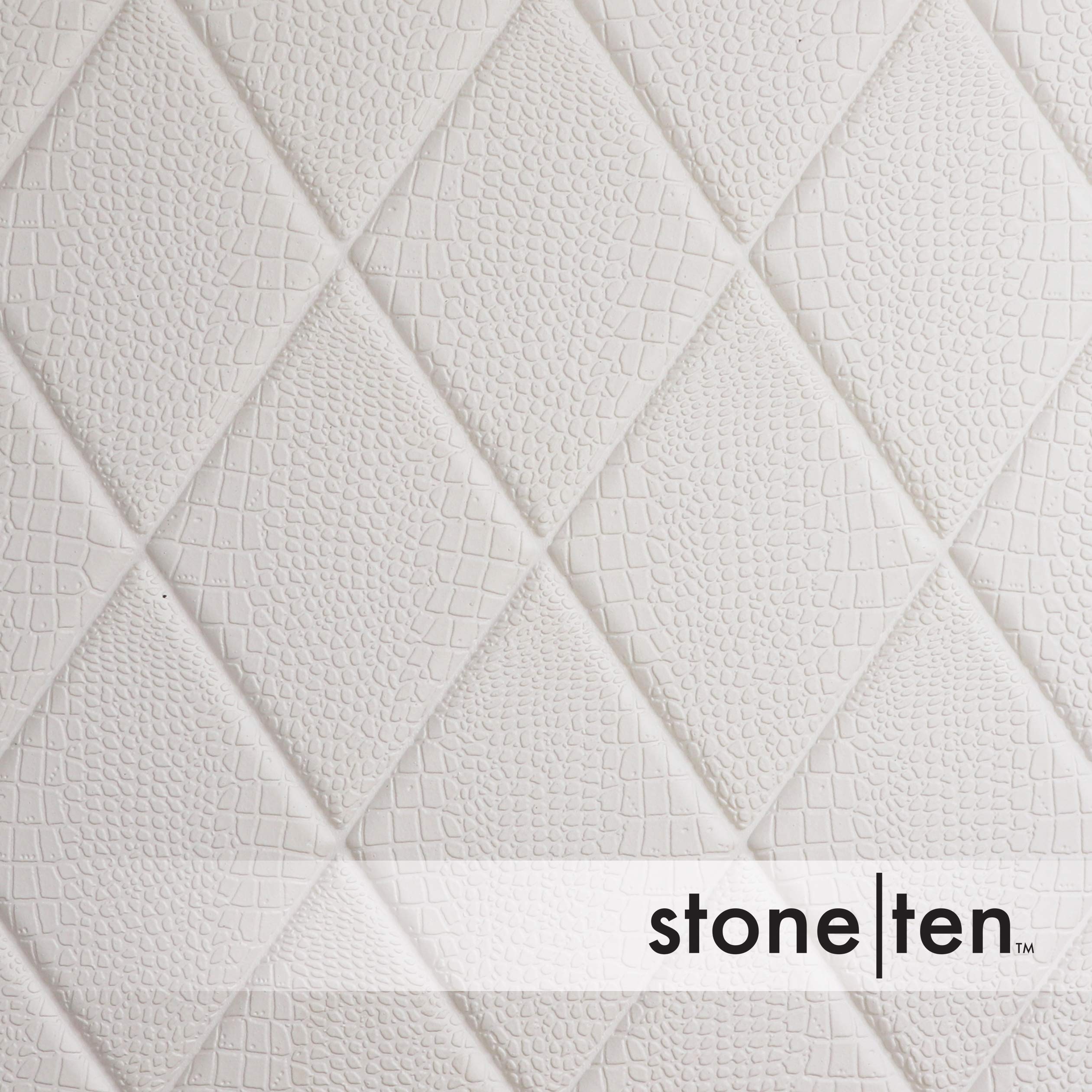 Premium Self-Adhesive 3D Faux Diamond Wall Panels - Peel and Stick Foam Diamond Tiles for Bedroom, Living Room & Office Decor - 20 Pack Wild White Textured Wallpaper for Modern Interior Design