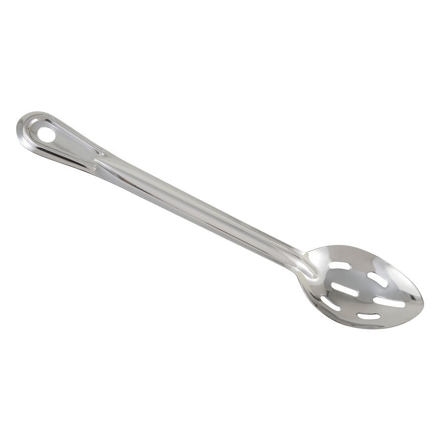 Winco BSST 15 Stainless Steel Slotted Basting Spoon - 15 Inch Professional Kitchen Spoon for Cooking, Baking, and Serving - Ideal for Restaurants, Catering, and Home Kitchens