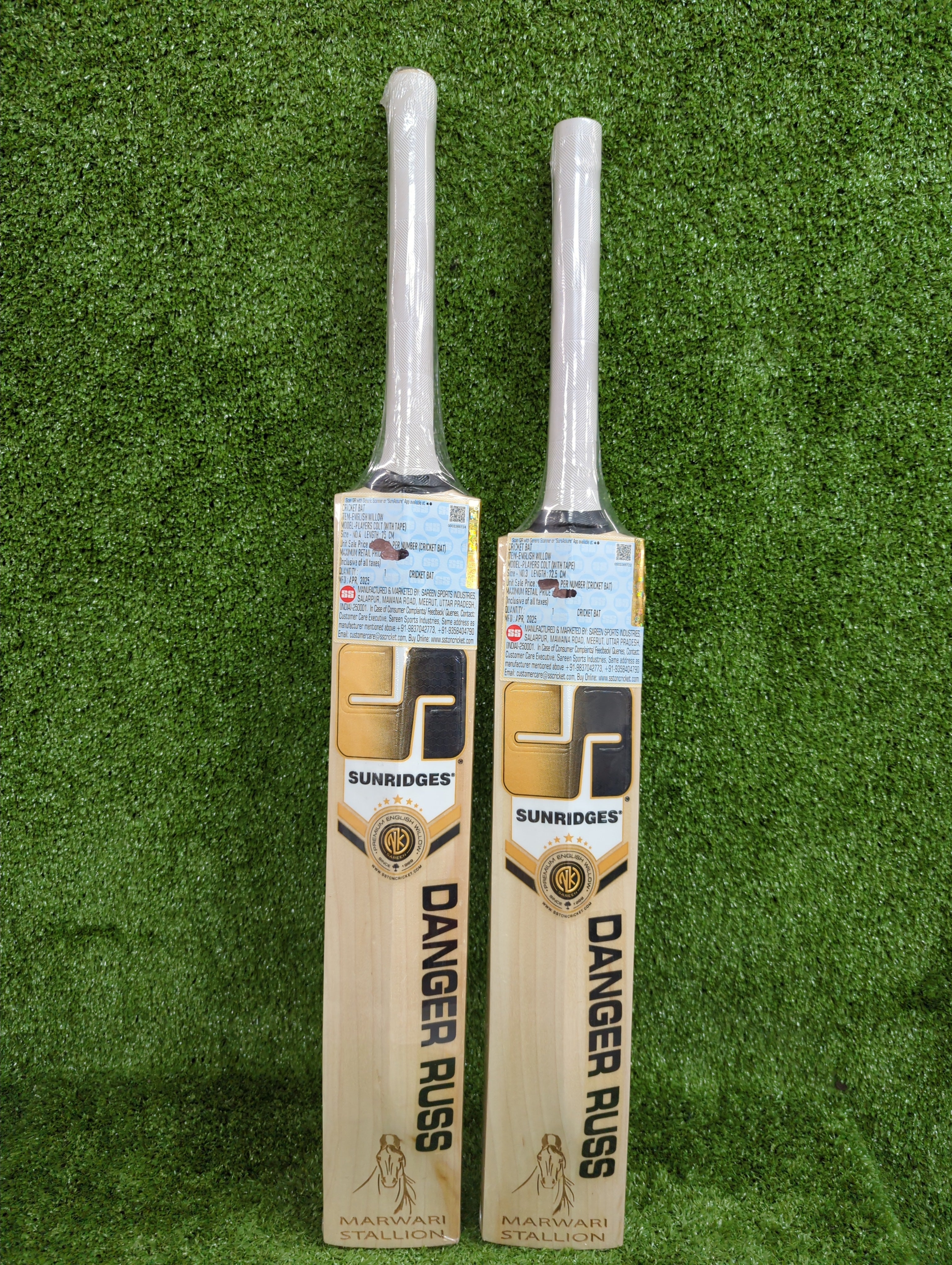 SS Dre Russ Players Colt Junior/Youth English Willow Cricket Bat - Perfect for Youth Cricket Training & Matches