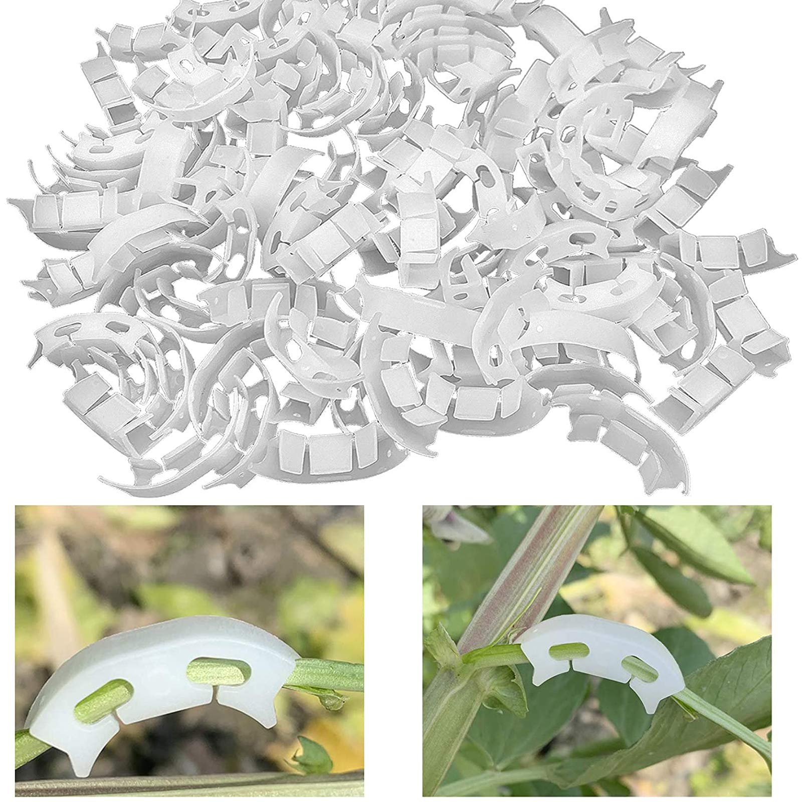 200pcs Plant Training Clips - Low Stress Training Bender for Branches, Twigs & Plant Support | Perfect for Indoor/Outdoor Gardening, Hydroponics & Bonsai Growth Control