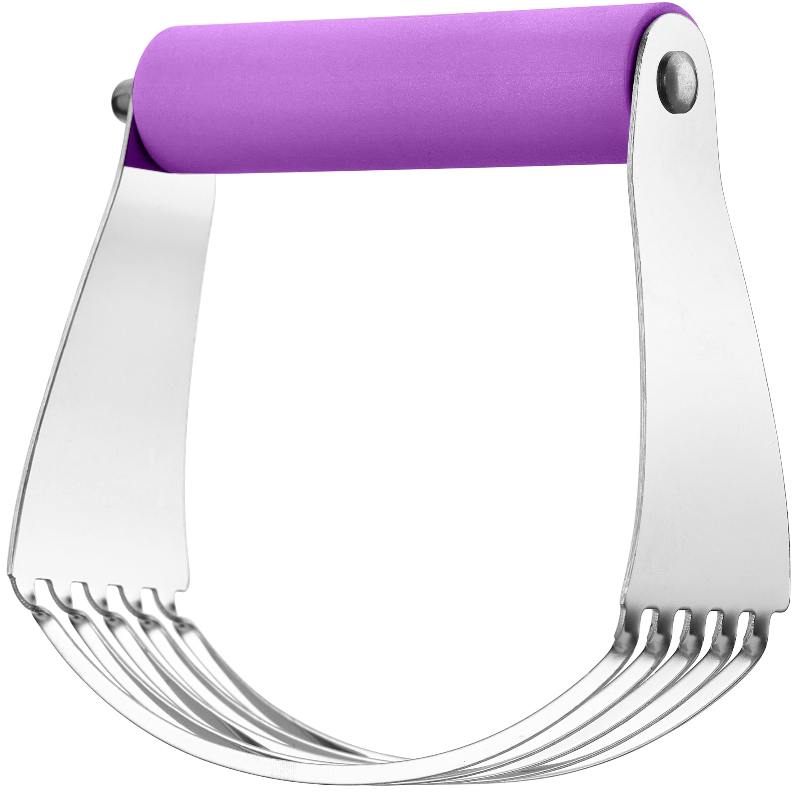 Spring Chef Large Stainless Steel Dough Blender for Baking - Pastry Cutter with Soft Grip Handle, Dishwasher Safe, Manual Mixing Tool for Pies, Cookies & Pastries | Perfect for Home Bakers & Professional Kitchens