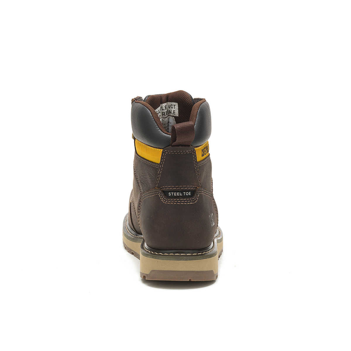 Caterpillar CALIBRATE ASTM F2413-18 P91418 Steel Toe Brown Work Boots for Men - Durable Safety Shoes for Construction, Warehouse & Industrial Work