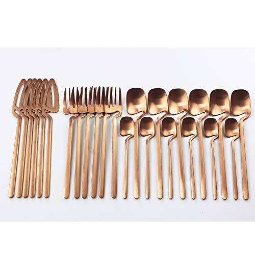 24pcs Rose Gold-Matte