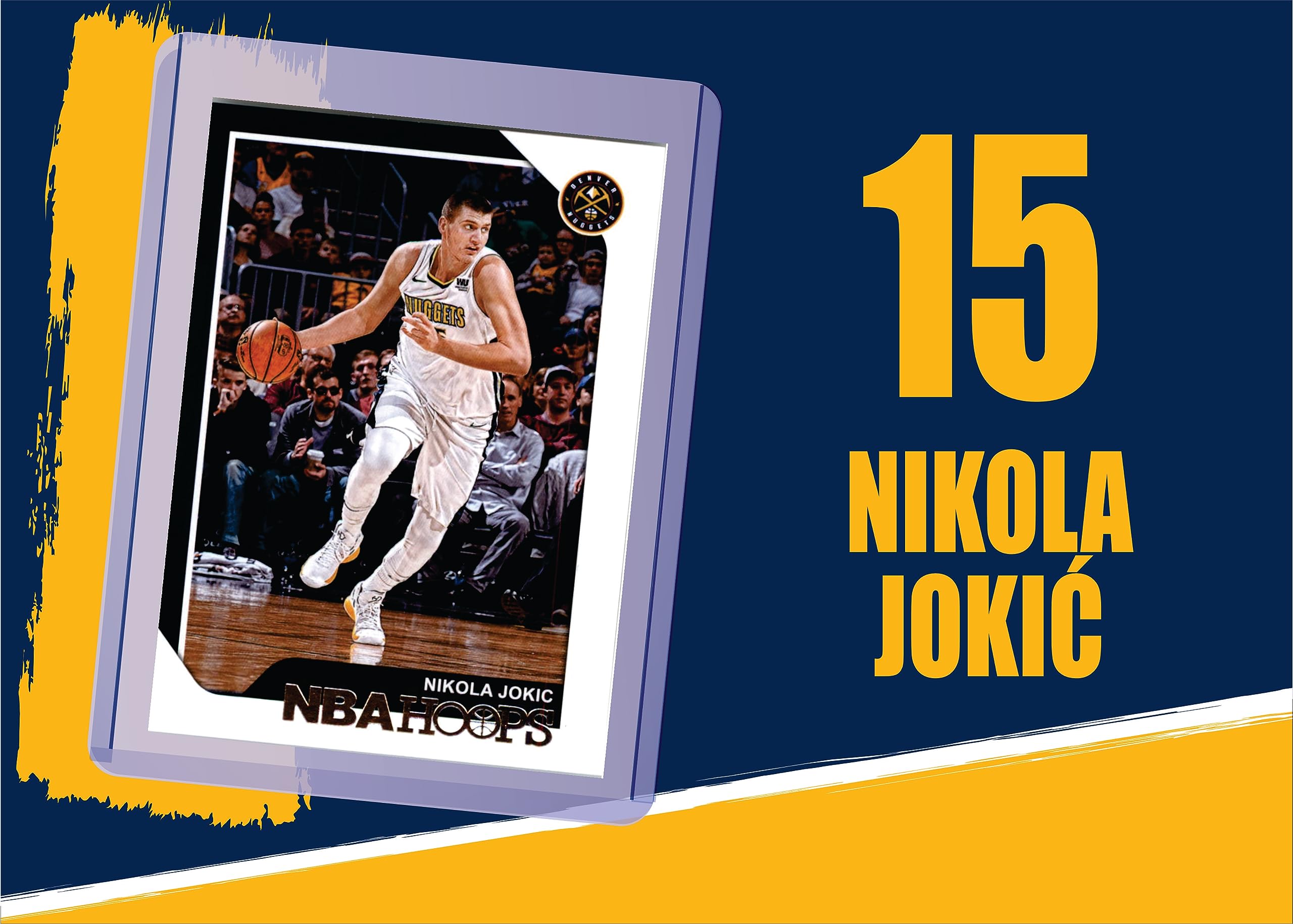 Nikola Jokic Denver Nuggets Basketball Cards (5-Pack) - NBA Collectible Trading Cards for Fans, Gifts & Memorabilia Collection - Perfect for Sports Enthusiasts, Card Collectors and Denver Nuggets Supporters