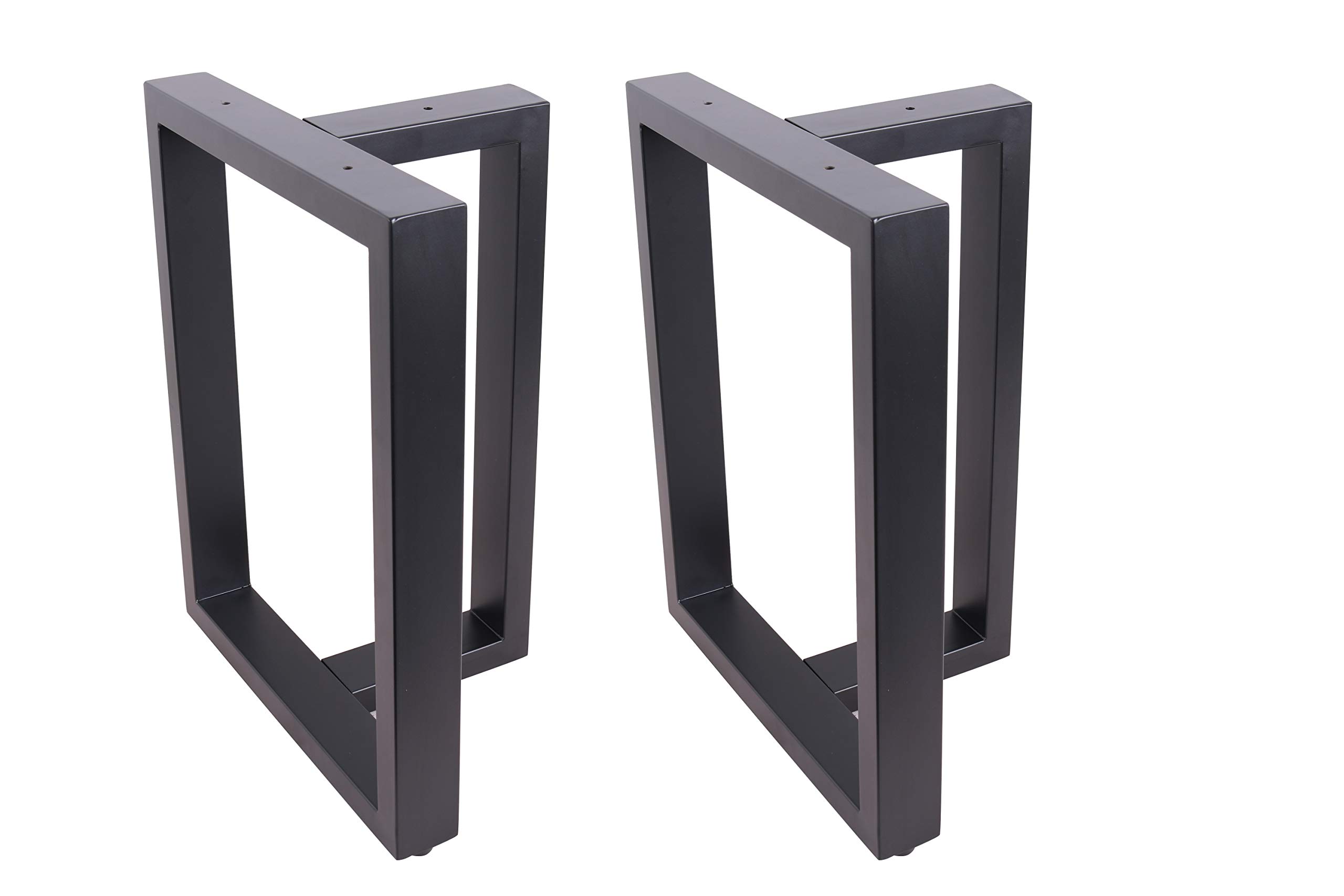 18 Inch Black T-Shaped Bench Legs - Heavy Duty Coffee Table & Computer Desk Legs Set of 2 - Perfect for DIY Furniture, Home Office & Living Room Decor