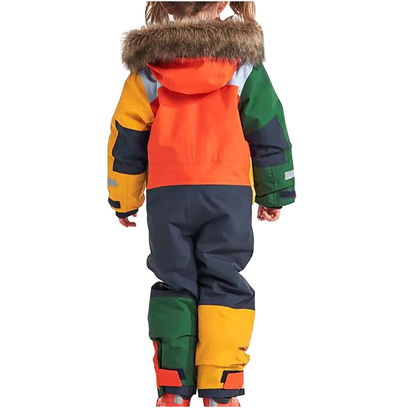 **Kids Waterproof Ski Suit - Windproof One-Piece Snowsuit for Boys & Girls - Warm Winter Outdoor Snow Clothes for Skiing, Snowboarding & Play**