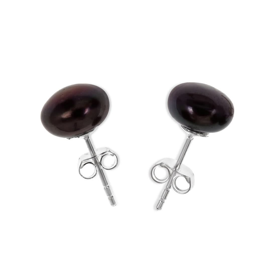 Elegant Classic Pearl Earrings for Women - Timeless Midnight Black | Perfect for Weddings, Parties & Formal Events