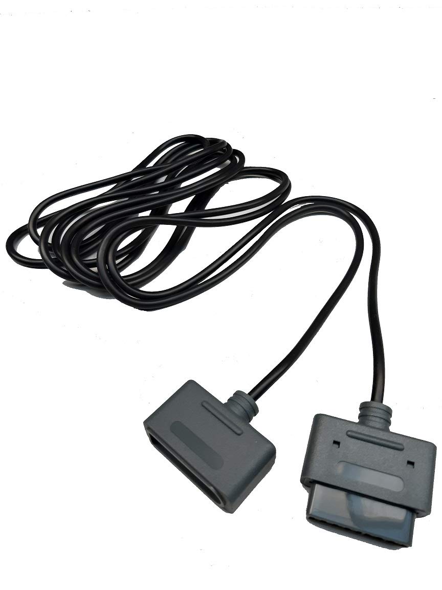 3M Super Nintendo SNES Controller Extension Cable - Compatible with SNES, Super Famicom & Supernes Game Console - Perfect for Gaming Setup & Multiplayer Sessions