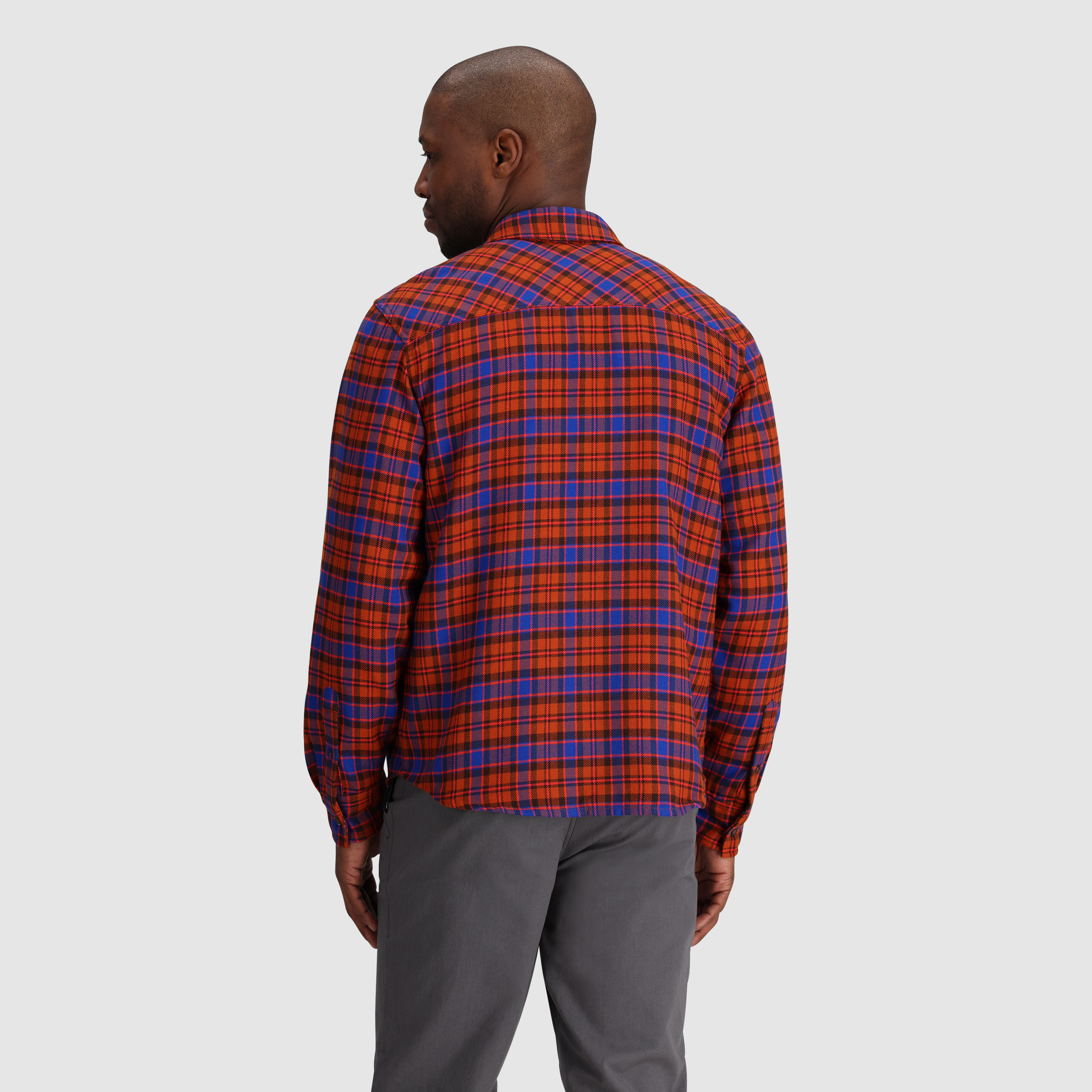 Men's Comfortable Feedback Flannel Twill Shirt - Soft Plaid Long Sleeve Button Down for Casual Wear & Outdoor Activities