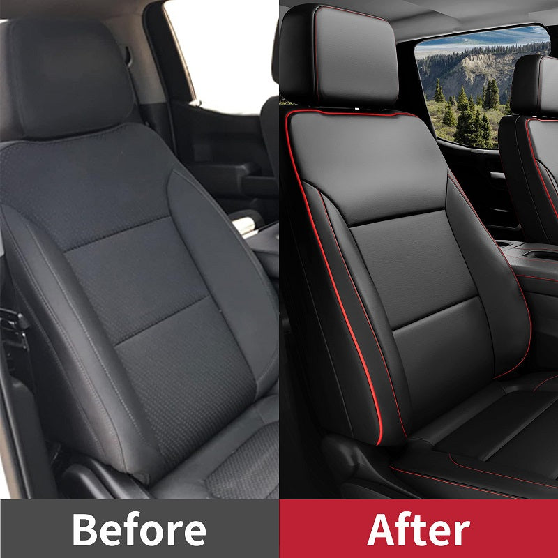 Universal Chevrolet Silverado Seat Covers 2019-2024 | Perfect Fit for 40/60 Rear Seats | Model Q350282 | Durable Protection for Trucks & Off-Road Adventures
