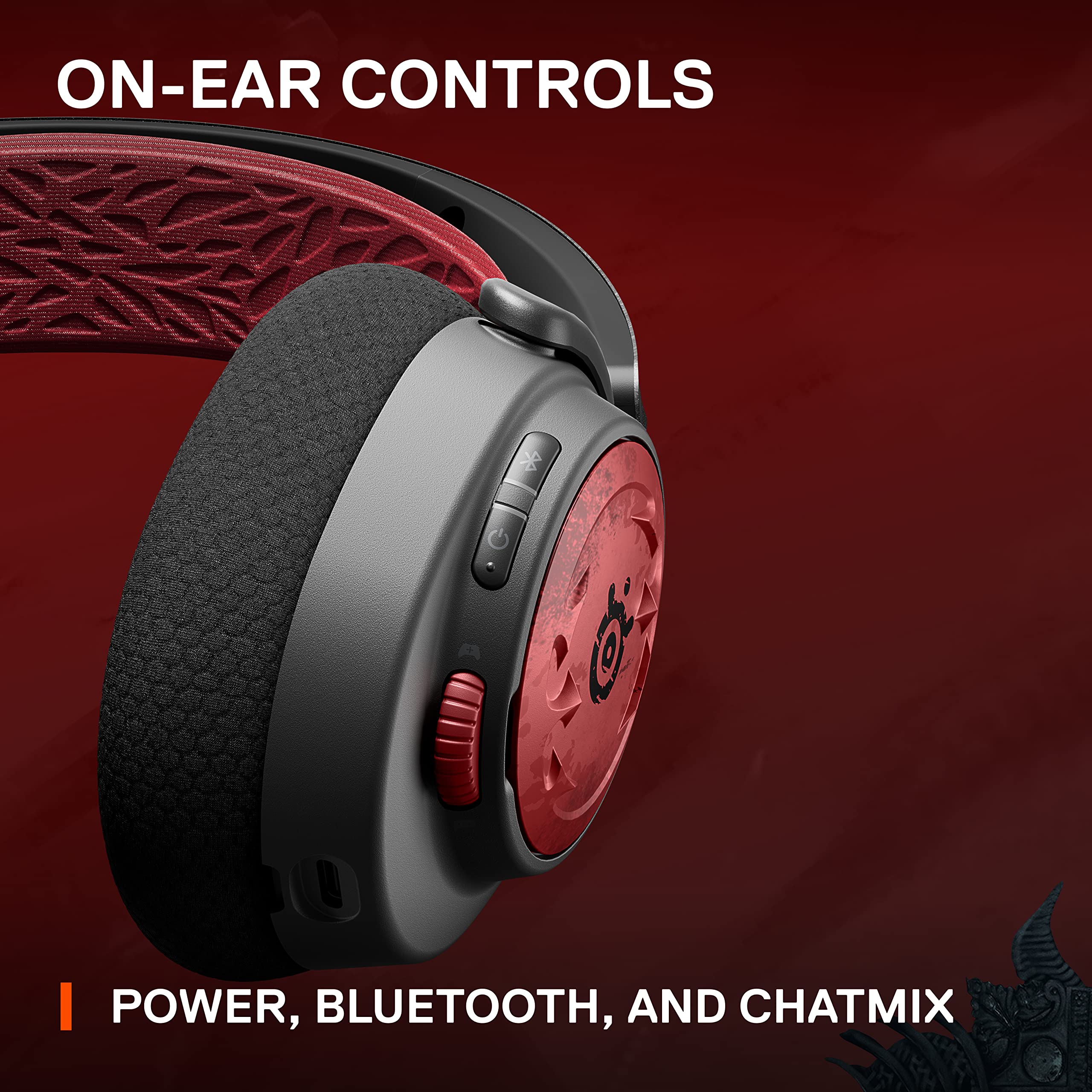 SteelSeries Arctis Nova 7 Wireless Gaming Headset - Multi-Platform (PC, PS5, Mac, Switch, Mobile) with Bluetooth & 38-Hour Battery - Diablo IV Edition with Free In-Game Item - Perfect for Competitive Gaming, Streaming & All-Night Play Sessions