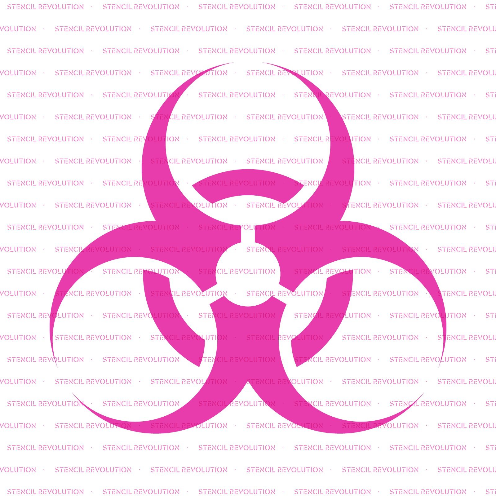 Biohazard Gas Mask Stencil - Reusable Hazard Symbol Template for DIY Projects, Cosplay & Emergency Preparedness