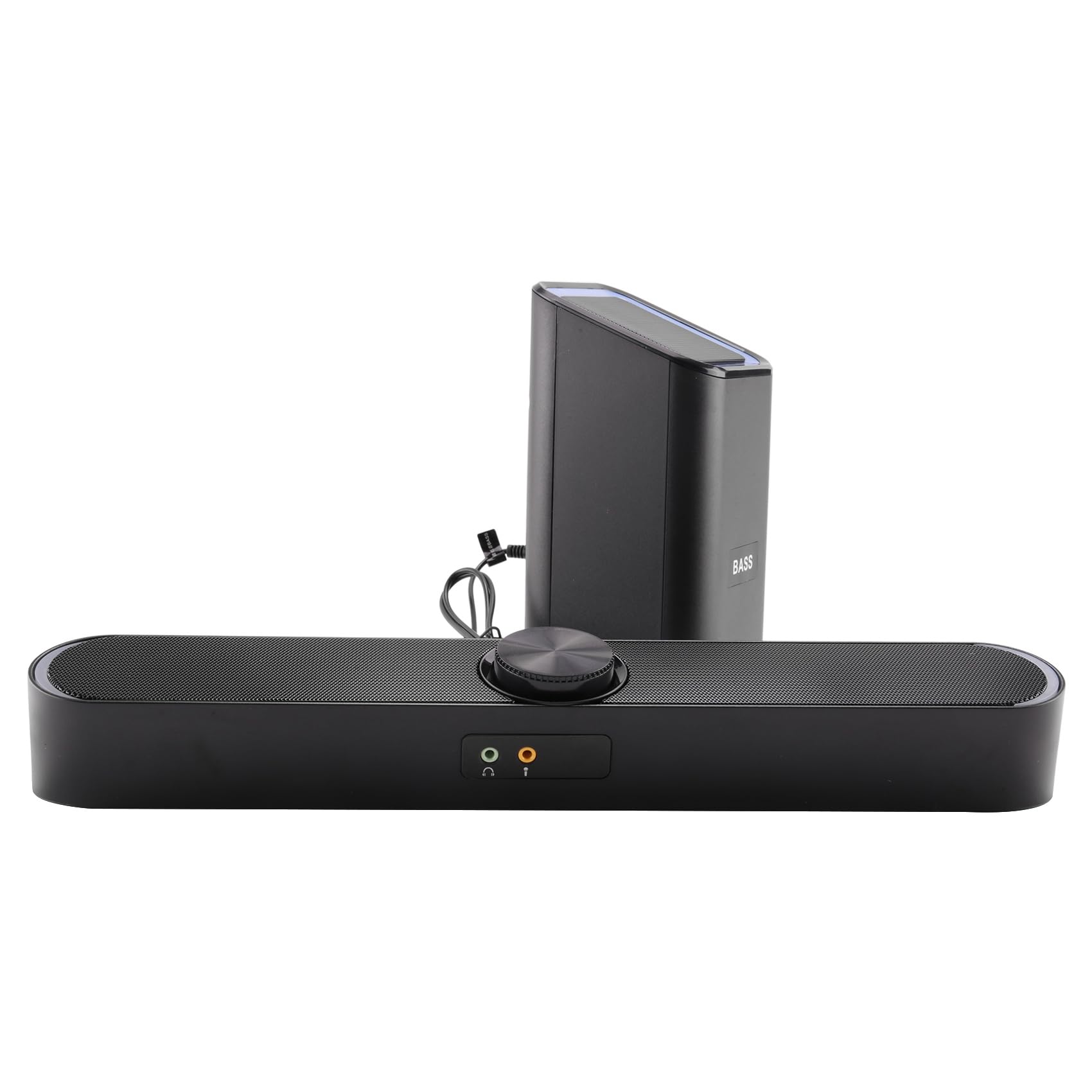 Premium 3D Computer Speakers with AUX & Bluetooth - 2.1 Surround Soundbar with Subwoofer for PC, Laptop, Gaming & Home Theater System | Wired & Wireless Stereo Loudspeaker for Office, Music & Movie Nights