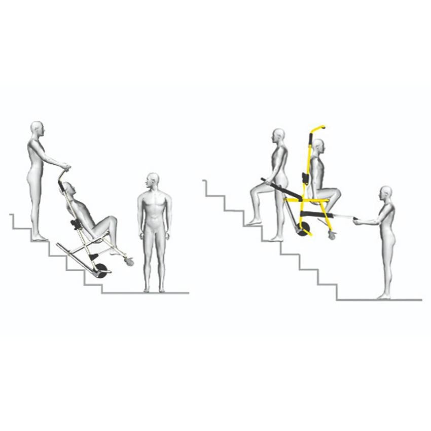 Premium Spencer Skid OK Evacuation Stairchair - Lightweight Emergency Evacuation Chair for Wheelchair Users - Ideal for Hospitals, Schools & Multi-Story Buildings