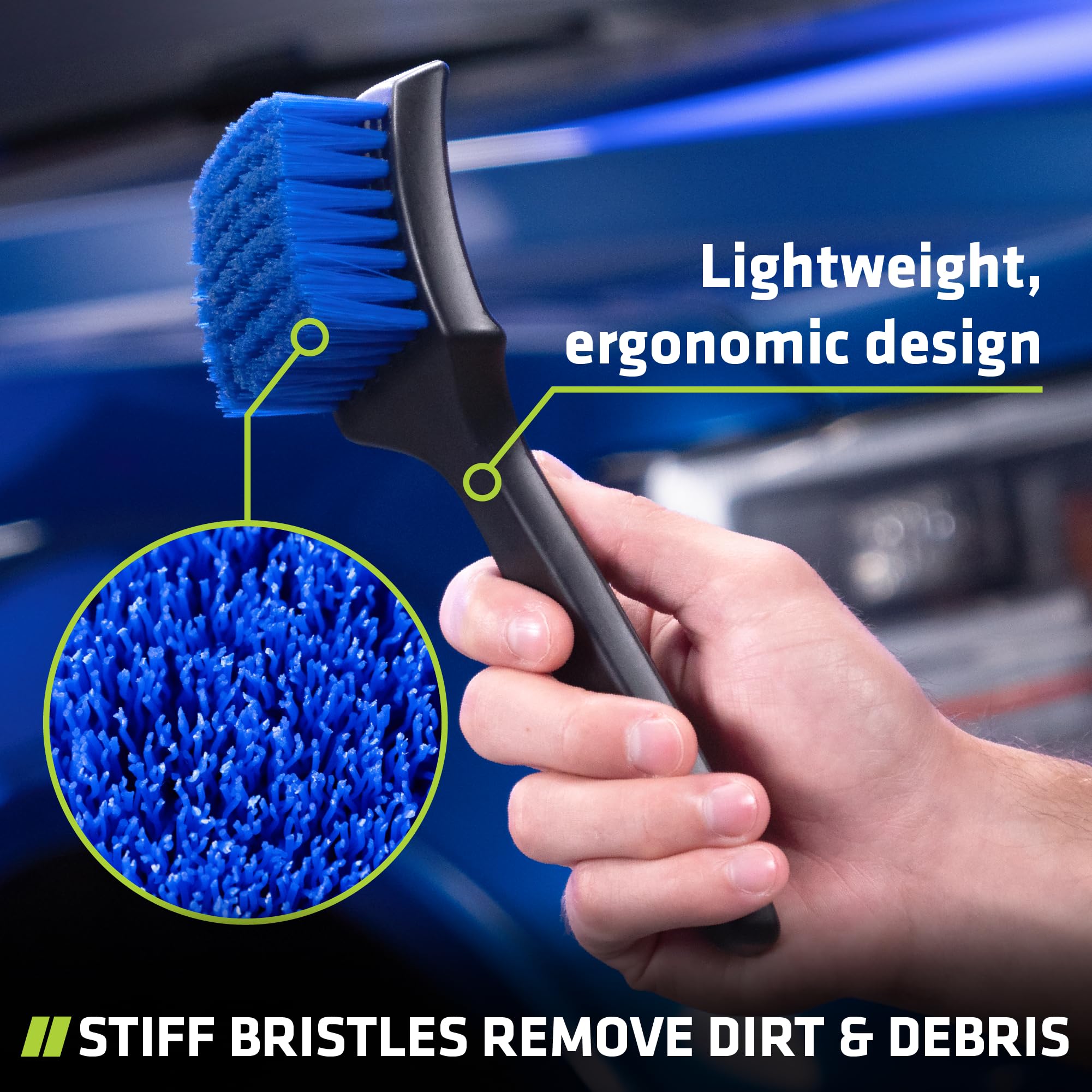 Viking Heavy-Duty Carpet Cleaning Brush for Floor Mats, Car Interior & Home – Durable Scrub Brush (8.3
