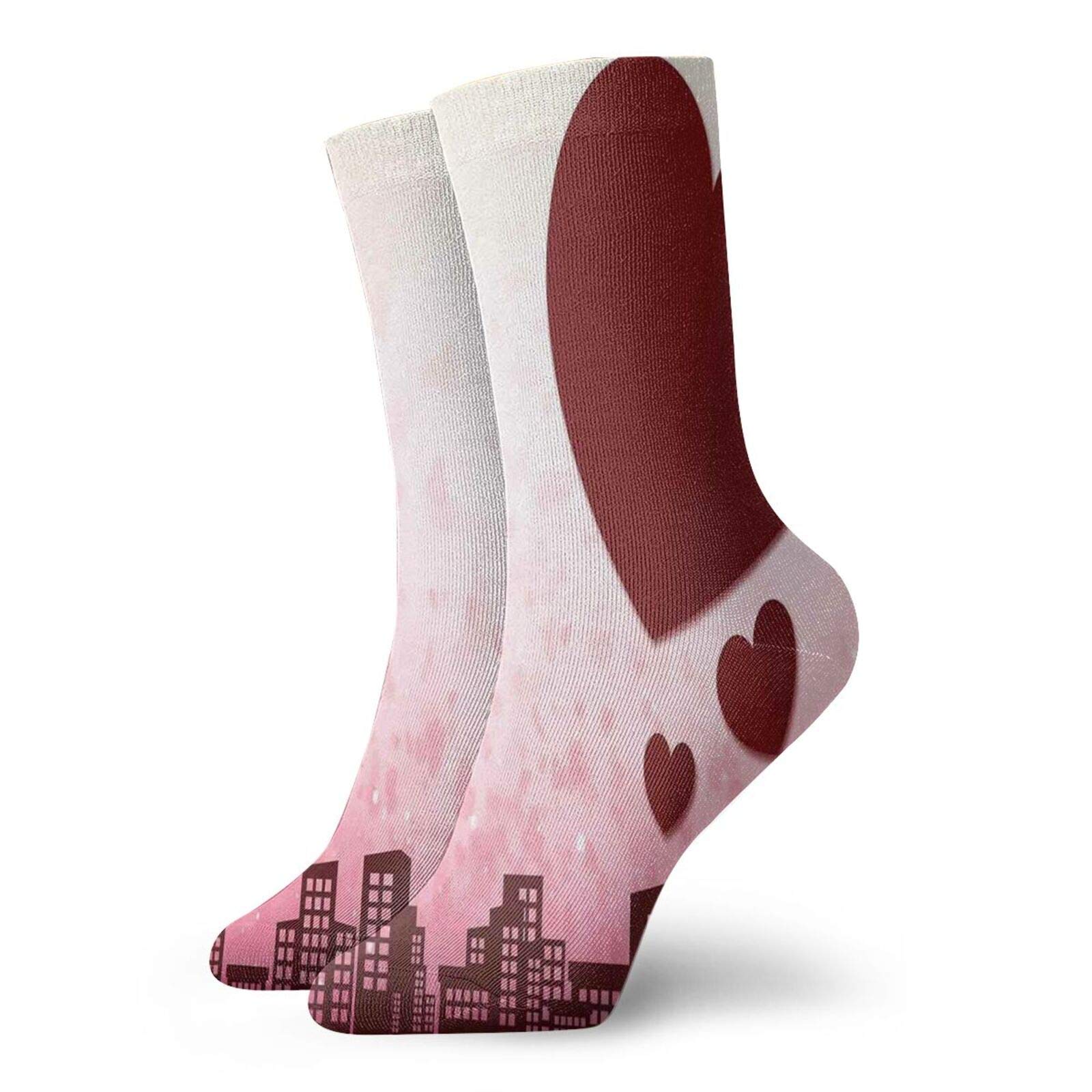 Funky Colorful Cushion Sport Socks - Athletic Cushioned Running Performance Crew Socks for Men & Women - Perfect for Running, Gym Workouts & Casual Wear