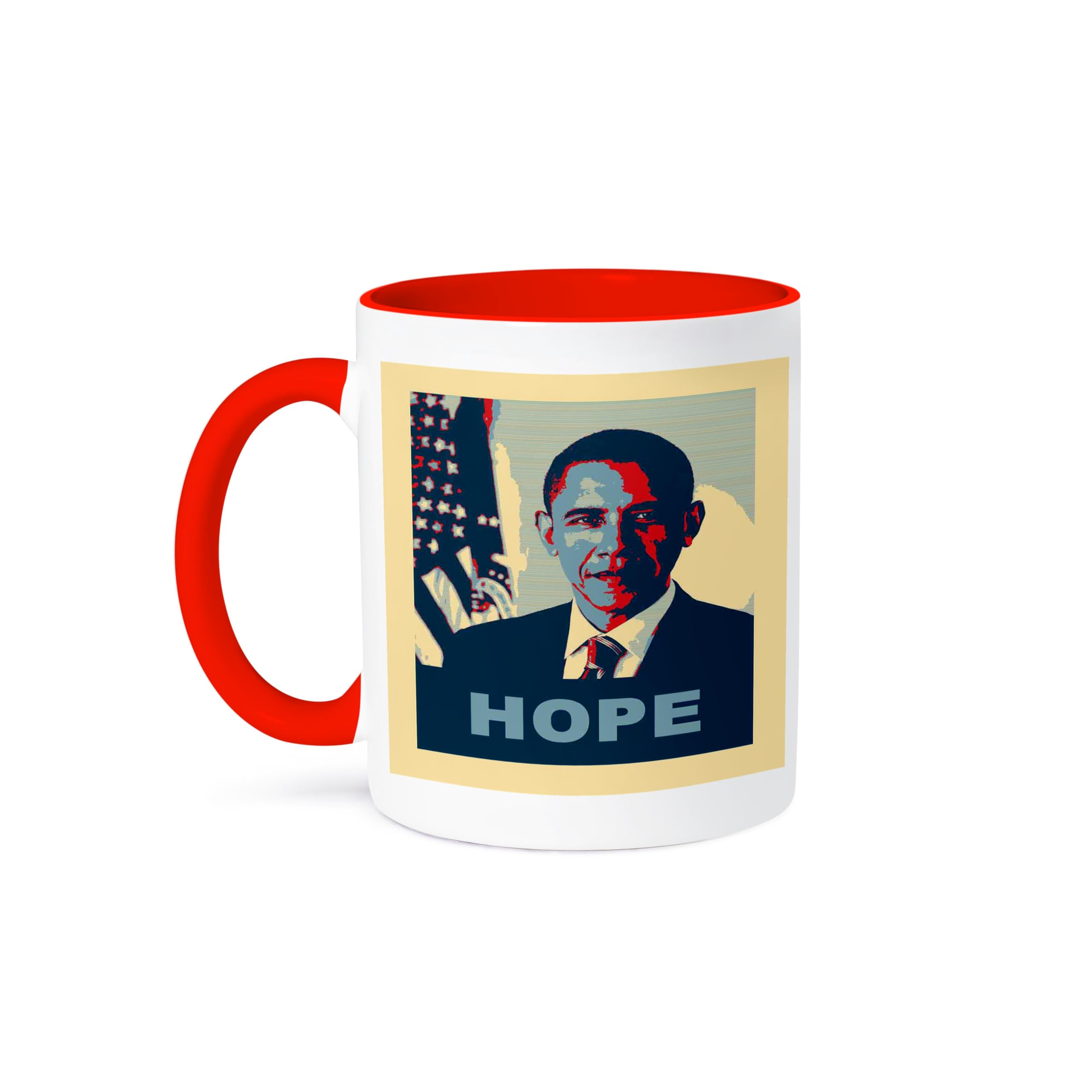 3D Rose 11oz Two-Tone Red and White Ceramic Coffee Mug - Perfect for Home, Office, or Gift Giving